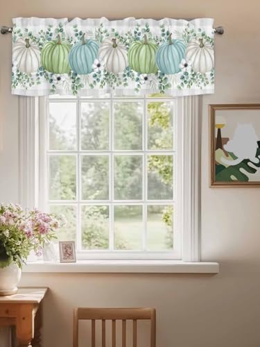 Fall Thanksgiving Kitchen Curtains Valances - Image 3
