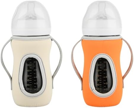 Beautyflier 2PCS Sleeve Covers for 8 oz Philips Avent Glass Natural Baby Bottle by Beautyflier
