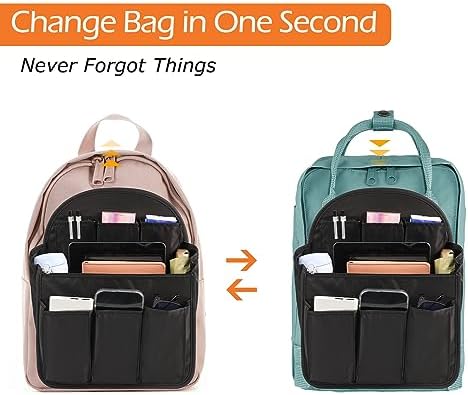 Surblue Backpack Organizer Insert Liner Hanging Travel Rucksack Purse and - Image 6