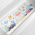 LNOND Bath Mat for Tub for Kids, Sea World Bathtub mat Non Slip, Jellyfish by Lnond