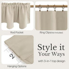 NICETOWN Valances for Bedroom - Image 3