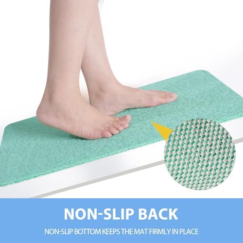 Hargiis Non-Slip Bathtub Mat, 2 Pack Anti Slip Shower Mat, Fast Drying Bathtub - Image 3