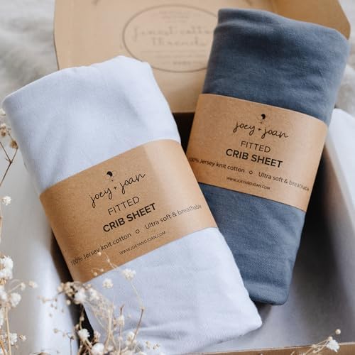 Joey + Joan Fitted Crib Sheets 28 x 52 – Compatible by JoeyJoan