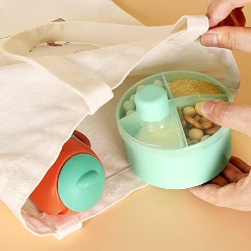Accmor Formula Dispenser On The Go, Non-Spill Rotating Four-Compartment Formula - Image 7
