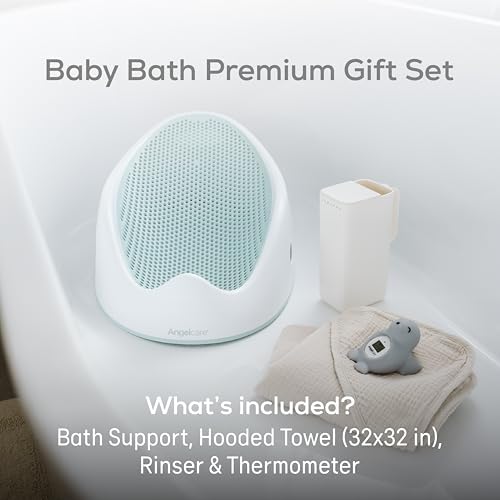 Angelcare Baby Bath Support Bundle, Thermometer & Towel - Image 2