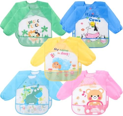 Tarpop Long Sleeve Bibs, Infant Smocks Bulk by Tarpop