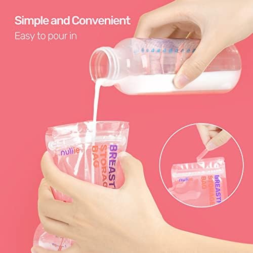 Nuliie 300 Pcs Breastmilk Storage Bags Freezer, 8 OZ Breast Milk Storing Bags - Image 4