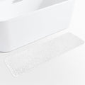 Yeaban Chenille White Bathroom Runner Rug 17"x47" by Yeaban