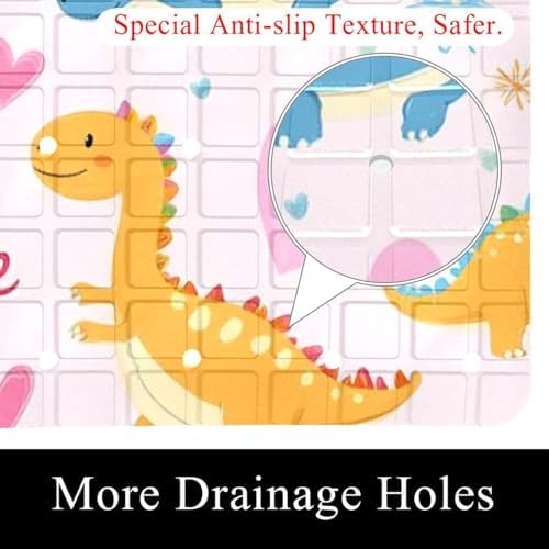 Non Slip Shower Mat Bathtub Mat 15.1x26.8 Inch, Quick Dry Bath Mat - Image 2