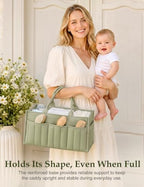 Quilted Diaper Caddy Organizer - Image 5