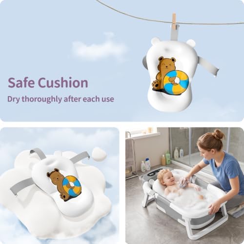 Collapsible Baby Bathtub for Newborn to Toddler - Image 3
