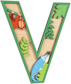 3D Layered Safari Nursery Wooden Letters by Unknown