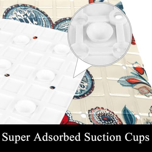 Shower Mat Bathtub Mat, 26.8x15.1 inch, Non-Slip Bath Mat - Image 3