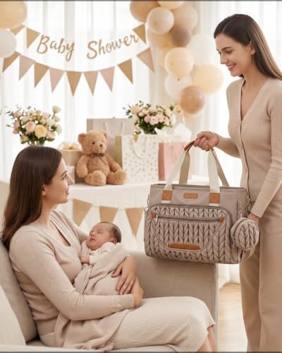 FHELAD Diaper Bag Tote, Baby Shower Gifts - Image 2