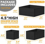 SpaceAid Drawer Organizer for Clothes, 18 Pack Dresser Drawer Organizer Bins - Image 6