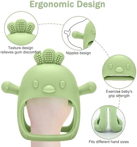 Baby Teething Toy with Fruit Food Feeder & Popsicle Freezer Molds Set - Image 2