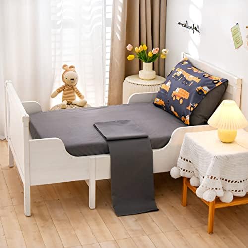 NTBED 4 Pieces Construction Toddler Bedding Set - Image 3