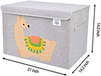 Large Toy Box Storage with Lid, Foldable Fabric Toy Chest Storage - Image 3