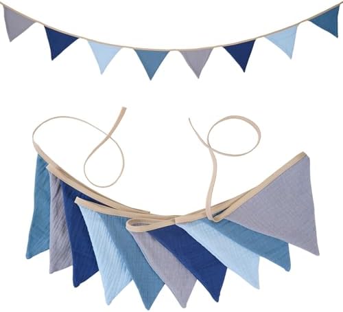 19.6ft Garland Triangle Banners, Pennant Banner Bunting Flags Fabric - Image 5