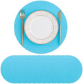 SHACOS 100 pcs Round Paper Placemats Disposable 13 inch Colored Paper Place Mats by SHACOS