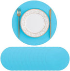 SHACOS 100 pcs Round Paper Placemats Disposable 13 inch Colored Paper Place Mats by SHACOS