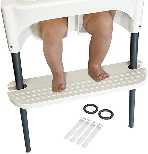 White IKEA High Chair Foot Rest, Compatible by Hosanna+Sales