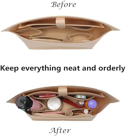 Doxo Purse Organizer Insert for Handbags, Felt Neverfull MM Organizer Insert - Image 3