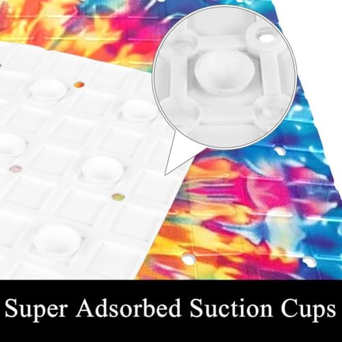 Bath Tub Shower Mat, Washable Bathtub Floor Mats, Suction Cups and Drain Holes - Image 3