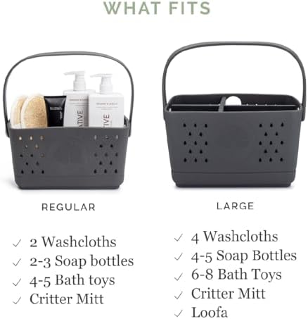 Parker Baby Co. Quick-Dry Bath Caddy Organizer - Image 6