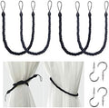 BEL AVENIR Curtain Tiebacks Ropes Tie-Backs, Handmade Holdbacks by BELAVENIR