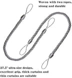 BEL AVENIR Curtain Tiebacks Ropes Tie-Backs, Handmade Holdbacks - Image 3