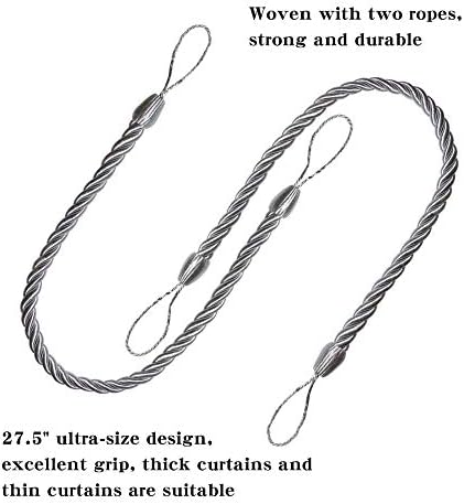 BEL AVENIR Curtain Tiebacks Ropes Tie-Backs, Handmade Holdbacks - Image 3