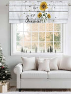 Vandarllin Sunflower Kitchen Curtains Valances - Image 4
