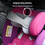 Car Seat Head Support Band, Soft Adjustable Seat Headrest Strap - Image 2