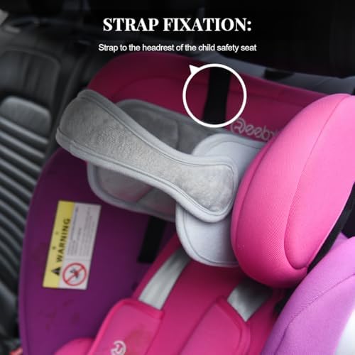 Car Seat Head Support Band, Soft Adjustable Seat Headrest Strap - Image 2