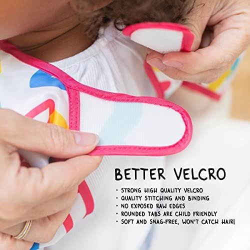 Tiny Twinkle Long Sleeve Bib for Babies & Toddlers | 2-Pack Waterproof Smock - Image 6