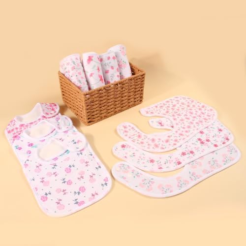 Baby Bibs Soft and Absorbent Cotton Bandana Bibs Set - Image 2