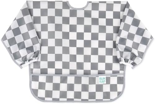 Bumkins Sleeved Bib for Girl or Boy, Baby and Toddler for 6-24 Mos, Essential by Bumkins