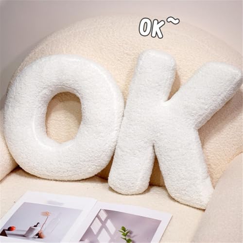 Letter Plush Pillow, Letter Hugging Throw Pillows, Decorative Initial Letter - Image 4
