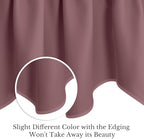 NICETOWN Dry Rose Blackout Valance Curtain - Image 4