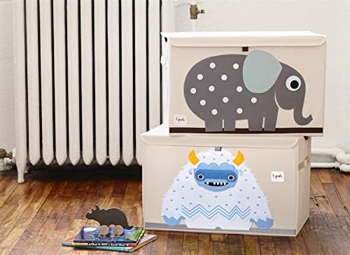 3 Sprouts Large Toy Chest, Lid and Handles, Collapsible Bin - Image 3