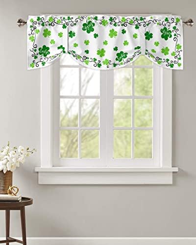 St. Patrick's Day Blackout Tie Up Valance Curtains - Image 4