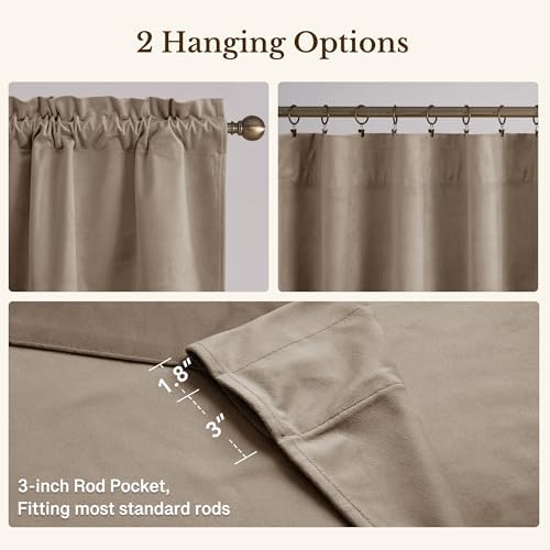 StangH Camel Beige Scalloped Valance Curtains 52x18 Inch, 1 Panel - Image 4