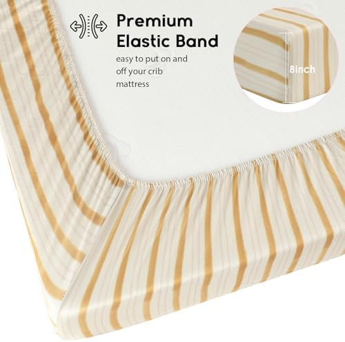 Yoofoss 2-Pack Baby Crib Sheets - Image 3