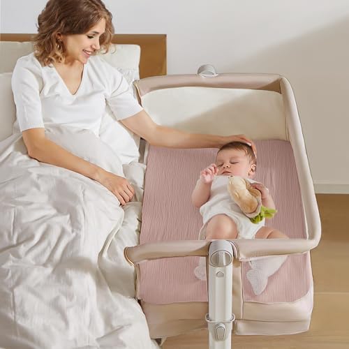 lulumoon Muslin Fitted Bassinet Sheet: Compatible - Image 3