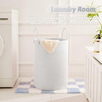 Artfeel Laundry Basket, Woven Cotton Rope Laundry Hamper, 80L - Image 5