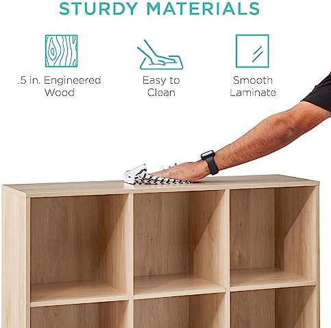 Best Choice Products 9-Cube Storage Organizer, 11in Shelf Opening, Display Shelf - Image 6