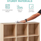 Best Choice Products 9-Cube Storage Organizer, 11in Shelf Opening, Display Shelf - Image 6