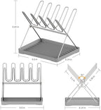 Bottle Drying Rack, Stainless Steel Foldable Water Bottle Drying Rack Organizer - Image 2