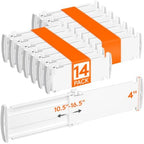Lifewit 14 Pack 4" High Drawer Divider, Adjustable Drawer Organizer Clothes by Lifewit